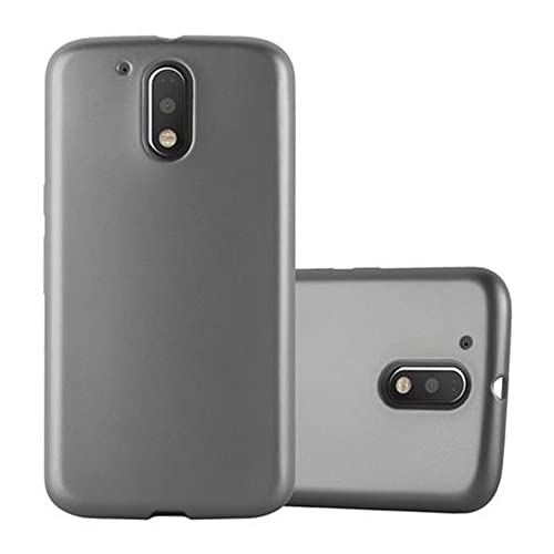 Cadorabo Hülle kompatibel mit Motorola Moto G4 / G4 Plus Schutzhülle TPU Silikon Case Metallic Design Slim Kratzfest Weiche Gummi mit Rundumschutz Case Hülle für Motorola Moto G4 / G4 Plus in Grau Cadorabo Hülle kompatibel mit Motorola Moto G4 / G4 Plus Schutzhülle TPU Silikon Case Metallic Design Slim Kratzfest Weiche Gummi mit Rundumschutz Case Hülle für Motorola Moto G4 / G4 Plus in Grau von Cadorabo