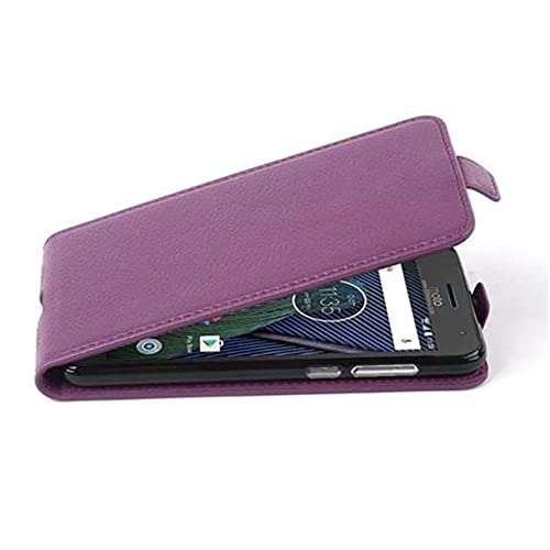 Cadorabo Hülle kompatibel mit Motorola Moto G5 Plus Flip Design aus Premium Kunst Leder Flip Klappbare Stoßfeste Magnetische Cover Hülle für Motorola Moto G5 Plus Tasche in Lila Cadorabo Hülle kompatibel mit Motorola Moto G5 Plus Flip Design aus Premium Kunst Leder Flip Klappbare Stoßfeste Magnetische Cover Hülle für Motorola Moto G5 Plus Tasche in Lila von Cadorabo