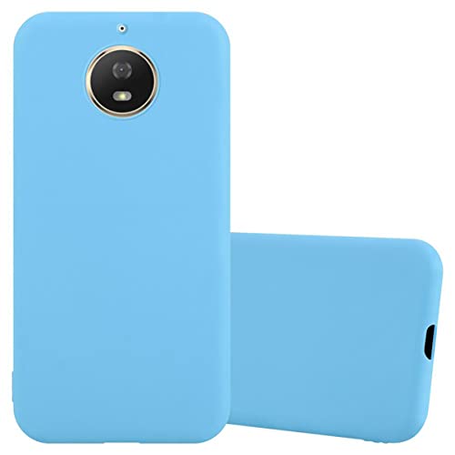 Cadorabo Hülle kompatibel mit Motorola Moto G5S Schutzhülle TPU Silikon Case Candy Design Slim Kratzfest Weiche Gummi mit Rundumschutz Case Hülle für Motorola Moto G5S in Blau von Cadorabo