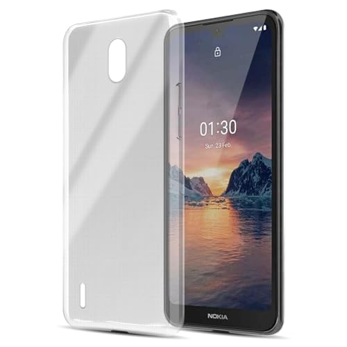 Cadorabo Hülle kompatibel mit Nokia 1.3 Hülle Silikon Handyhülle für 1.3 Case aus [Nie vergilben Technologie], Kratzfeste und stoßfeste Schutzhülle für Nokia 1.3 - VOLL TRANSPARENT von Cadorabo