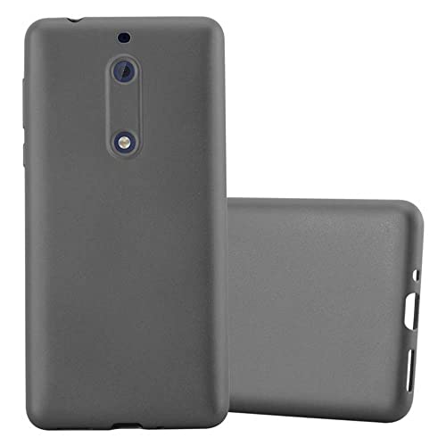 Cadorabo Hülle kompatibel mit Nokia 5 2017 Schutzhülle TPU Silikon Case Metallic Design Slim Kratzfest Weiche Gummi mit Rundumschutz Case Hülle für Nokia 5 2017 in Grau Cadorabo Hülle kompatibel mit Nokia 5 2017 Schutzhülle TPU Silikon Case Metallic Design Slim Kratzfest Weiche Gummi mit Rundumschutz Case Hülle für Nokia 5 2017 in Grau von Cadorabo