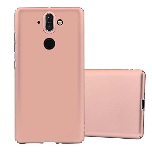 Cadorabo Hülle kompatibel mit Nokia 8 Sirocco Schutzhülle TPU Silikon Case Metallic Design Anti Rutsch Slim Kratzfest Stabiles Hardcase mit Rundumschutz Case Hülle für Nokia 8 Sirocco in Rosa von Cadorabo