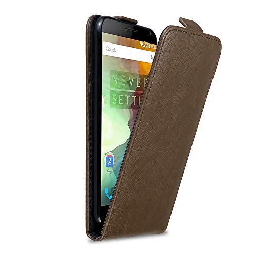Cadorabo Hülle kompatibel mit OnePlus 2 Flip Design aus Premium Kunst Leder Flip Klappbare Stoßfeste Magnetische Cover Hülle für OnePlus 2 Tasche in Braun Cadorabo Hülle kompatibel mit OnePlus 2 Flip Design aus Premium Kunst Leder Flip Klappbare Stoßfeste Magnetische Cover Hülle für OnePlus 2 Tasche in Braun von Cadorabo