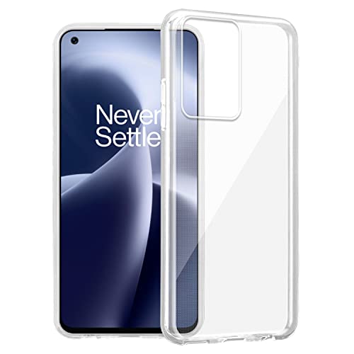 Cadorabo Hülle kompatibel mit OnePlus Nord 2T Hülle Silikon Handyhülle für Nord 2T Case aus [Nie vergilben Technologie], Kratzfeste und stoßfeste Schutzhülle für OnePlus Nord 2T - VOLL TRANSPARENT von Cadorabo