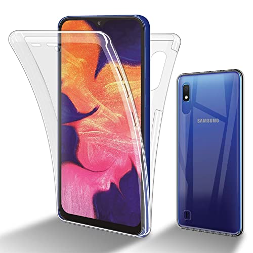 Cadorabo Hülle kompatibel mit Samsung Galaxy A10 / M10 Schutzhülle TPU Silikon Case 360 Slim Kratzfest Weiche Gummi mit Rundumschutz Case Hülle für Galaxy A10 / M10 in Transparent von Cadorabo