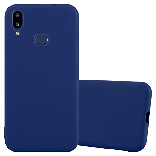 Cadorabo Hülle kompatibel mit Samsung Galaxy A10s / M01s Schutzhülle TPU Silikon Case Candy Design Slim Kratzfest Weiche Gummi mit Rundumschutz Case Hülle für Galaxy A10s / M01s in Blau von Cadorabo