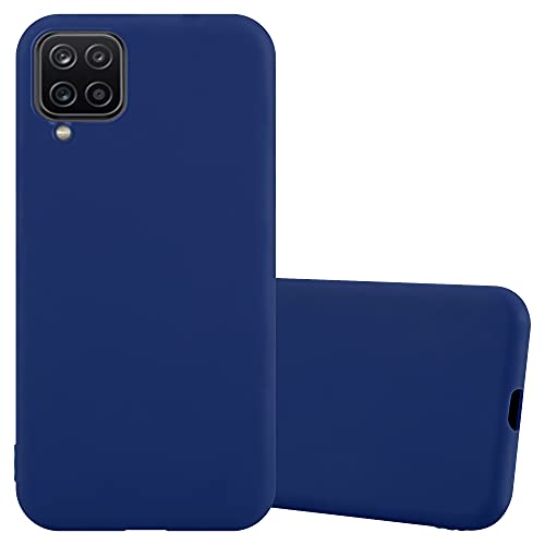 Cadorabo Hülle kompatibel mit Samsung Galaxy A12 / M12 Schutzhülle TPU Silikon Case Candy Design Slim Kratzfest Weiche Gummi mit Rundumschutz Case Hülle für Galaxy A12 / M12 in Blau von Cadorabo