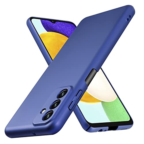 Cadorabo Hülle kompatibel mit Samsung Galaxy A13 5G Schutzhülle TPU Silikon Case Metallic Design Anti Rutsch Slim Kratzfest Stabiles Hardcase mit Rundumschutz Case Hülle für Galaxy A13 5G in Blau von Cadorabo