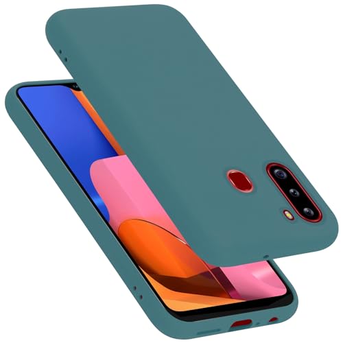 Cadorabo Hülle kompatibel mit Samsung Galaxy A21 Hülle Silikon Handyhülle für Galaxy A21 Case aus flüssigem Silikon- Kratzfeste und stoßfeste dünne TPU Schutzhülle - Liquid GRÜN Cadorabo Hülle kompatibel mit Samsung Galaxy A21 Hülle Silikon Handyhülle für Galaxy A21 Case aus flüssigem Silikon- Kratzfeste und stoßfeste dünne TPU Schutzhülle - Liquid GRÜN von Cadorabo
