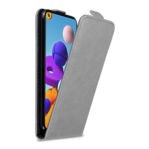 Cadorabo Hülle kompatibel mit Samsung Galaxy A21s Flip Design aus Premium Kunst Leder Flip Klappbare Stoßfeste Magnetische Cover Hülle für Galaxy A21s Tasche in Grau Cadorabo Hülle kompatibel mit Samsung Galaxy A21s Flip Design aus Premium Kunst Leder Flip Klappbare Stoßfeste Magnetische Cover Hülle für Galaxy A21s Tasche in Grau von Cadorabo