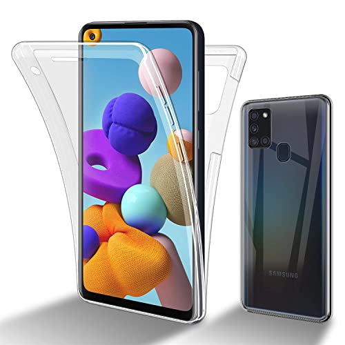 Cadorabo Hülle kompatibel mit Samsung Galaxy A21s Schutzhülle TPU Silikon Case 360 Slim Kratzfest Weiche Gummi mit Rundumschutz Case Hülle für Galaxy A21s in Transparent Cadorabo Hülle kompatibel mit Samsung Galaxy A21s Schutzhülle TPU Silikon Case 360 Slim Kratzfest Weiche Gummi mit Rundumschutz Case Hülle für Galaxy A21s in Transparent von Cadorabo