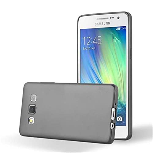 Cadorabo Hülle kompatibel mit Samsung Galaxy A3 2015 Schutzhülle TPU Silikon Case Metallic Design Slim Kratzfest Weiche Gummi mit Rundumschutz Case Hülle für Galaxy A3 2015 in Grau von Cadorabo