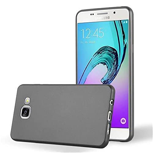 Cadorabo Hülle kompatibel mit Samsung Galaxy A3 2016 Schutzhülle TPU Silikon Case Metallic Design Slim Kratzfest Weiche Gummi mit Rundumschutz Case Hülle für Galaxy A3 2016 in Grau von Cadorabo