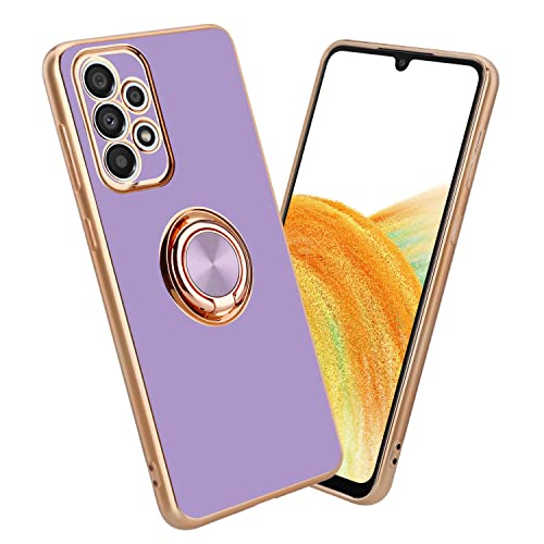 Cadorabo Hülle kompatibel mit Samsung Galaxy A33 5G Schutzhülle TPU Silikon Case mit Ring Design mit Kameraschutz Slim Kratzfest Weiche Gummi mit Rundumschutz Case Hülle für Galaxy A33 5G in Lila Cadorabo Hülle kompatibel mit Samsung Galaxy A33 5G Schutzhülle TPU Silikon Case mit Ring Design mit Kameraschutz Slim Kratzfest Weiche Gummi mit Rundumschutz Case Hülle für Galaxy A33 5G in Lila von Cadorabo