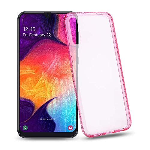 Cadorabo Hülle kompatibel mit Samsung Galaxy A50 4G A50s A30s Schutzhülle TPU Silikon Case Strass Design Slim Kratzfest Gummi mit Rundumschutz Case Hülle für Galaxy A50 4G A50s A30s in Rosa von Cadorabo