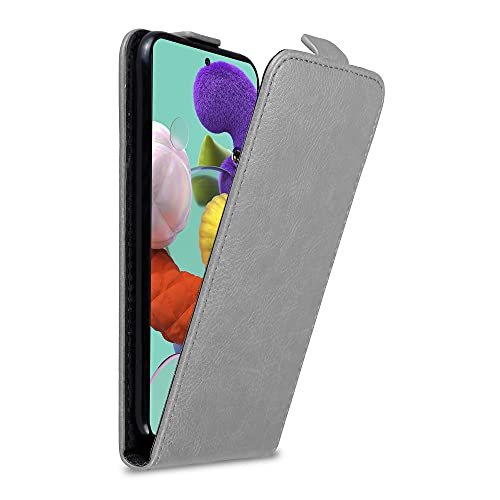 Cadorabo Hülle kompatibel mit Samsung Galaxy A51 4G / M40s Flip Design aus Premium Kunst Leder Flip Klappbare Stoßfeste Magnetische Cover Hülle für Galaxy A51 4G / M40s Tasche in Grau Cadorabo Hülle kompatibel mit Samsung Galaxy A51 4G / M40s Flip Design aus Premium Kunst Leder Flip Klappbare Stoßfeste Magnetische Cover Hülle für Galaxy A51 4G / M40s Tasche in Grau von Cadorabo