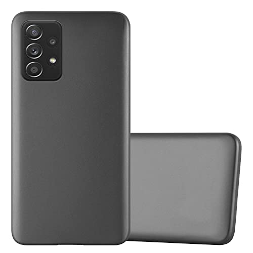 Cadorabo Hülle kompatibel mit Samsung Galaxy A52 (4G 5G) A52s Schutzhülle TPU Silikon Case Metallic Design Slim Kratzfest Weiche Gummi mit Rundumschutz Case Hülle für Galaxy A52 (4G 5G) A52s in Grau von Cadorabo