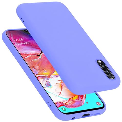 Cadorabo Hülle kompatibel mit Samsung Galaxy A70 / A70s Hülle Silikon Handyhülle für Galaxy A70 / A70s Case aus flüssigem Silikon- Kratzfeste und stoßfeste dünne TPU Schutzhülle - Liquid HELL LILA von Cadorabo