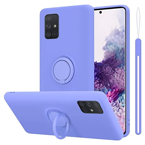 Cadorabo Hülle kompatibel mit Samsung Galaxy A71 4G Schutzhülle TPU Silikon Case Liquid Design mit Ring Slim Kratzfest Liquidsilikon Microfaser Case Hülle für Galaxy A71 4G in Lila Cadorabo Hülle kompatibel mit Samsung Galaxy A71 4G Schutzhülle TPU Silikon Case Liquid Design mit Ring Slim Kratzfest Liquidsilikon Microfaser Case Hülle für Galaxy A71 4G in Lila von Cadorabo