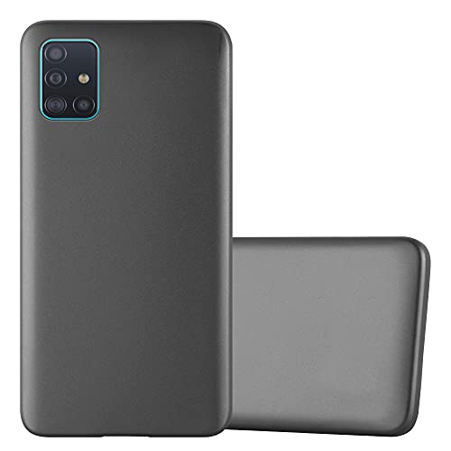 Cadorabo Hülle kompatibel mit Samsung Galaxy A71 5G Schutzhülle TPU Silikon Case Metallic Design Slim Kratzfest Weiche Gummi mit Rundumschutz Case Hülle für Galaxy A71 5G in Grau von Cadorabo