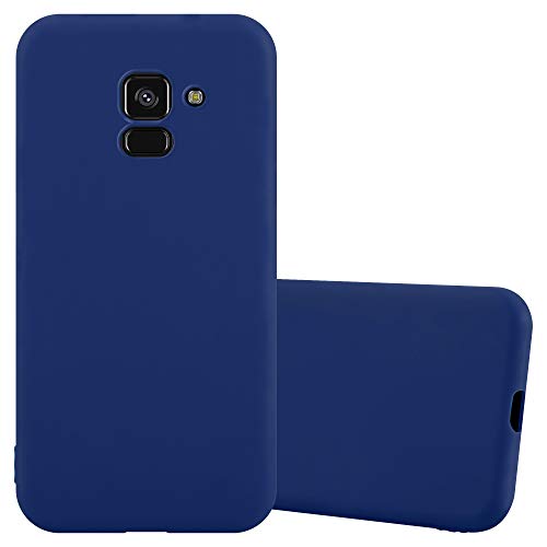 Cadorabo Hülle kompatibel mit Samsung Galaxy A8 Plus 2018 Schutzhülle TPU Silikon Case Candy Design Slim Kratzfest Weiche Gummi mit Rundumschutz Case Hülle für Galaxy A8 Plus 2018 in Blau von Cadorabo