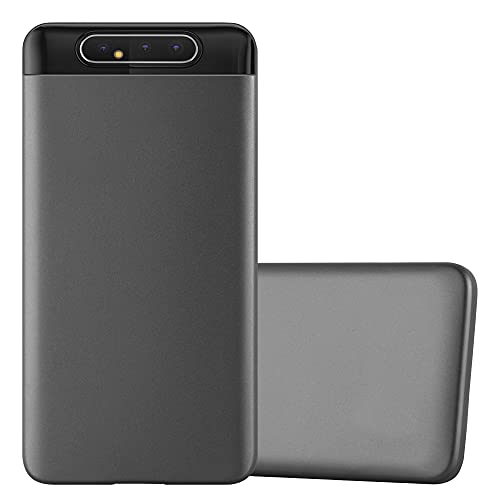 Cadorabo Hülle kompatibel mit Samsung Galaxy A80 / A90 4G Schutzhülle TPU Silikon Case Metallic Design Slim Kratzfest Weiche Gummi mit Rundumschutz Case Hülle für Galaxy A80 / A90 4G in Grau von Cadorabo