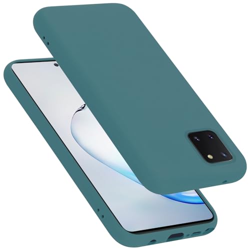 Cadorabo Hülle kompatibel mit Samsung Galaxy A81 Note 10 LITE M60s Schutzhülle TPU Silikon Case Liquid Design Slim Liquidsilikon Microfaser Case Hülle für Galaxy A81 Note 10 LITE M60s in Grün von Cadorabo