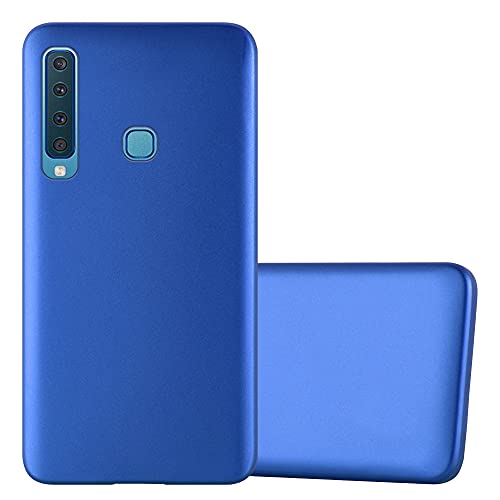Cadorabo Hülle kompatibel mit Samsung Galaxy A9 2018 Schutzhülle TPU Silikon Case Metallic Design Slim Kratzfest Weiche Gummi mit Rundumschutz Case Hülle für Galaxy A9 2018 in Blau von Cadorabo