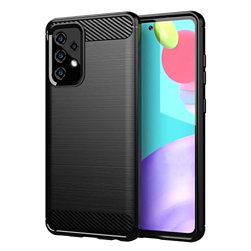 Cadorabo Hülle kompatibel mit Samsung Galaxy A91 S10 LITE M80s Schutzhülle TPU Silikon Case Karbon Optik Slim Kratzfest Weiche Gummi mit Rundumschutz Case Hülle für Galaxy A91 S10 LITE M80s in Schwarz von Cadorabo