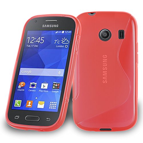 Cadorabo Hülle kompatibel mit Samsung Galaxy ACE Style Schutzhülle TPU Silikon Case S-Line Design Slim Kratzfest Weiche Gummi mit Rundumschutz Case Hülle für Galaxy ACE Style in Rot Cadorabo Hülle kompatibel mit Samsung Galaxy ACE Style Schutzhülle TPU Silikon Case S-Line Design Slim Kratzfest Weiche Gummi mit Rundumschutz Case Hülle für Galaxy ACE Style in Rot von Cadorabo