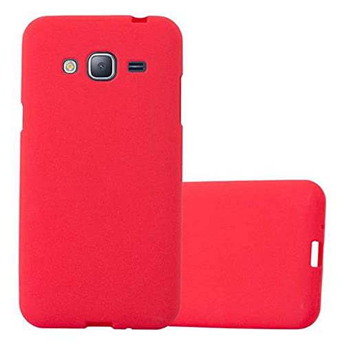 Cadorabo Hülle kompatibel mit Samsung Galaxy J3 2016 Schutzhülle TPU Silikon Case Frost Design Slim Kratzfest Weiche Gummi mit Rundumschutz Case Hülle für Galaxy J3 2016 in Rot Cadorabo Hülle kompatibel mit Samsung Galaxy J3 2016 Schutzhülle TPU Silikon Case Frost Design Slim Kratzfest Weiche Gummi mit Rundumschutz Case Hülle für Galaxy J3 2016 in Rot von Cadorabo