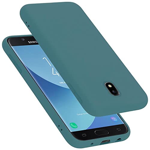 Cadorabo Hülle kompatibel mit Samsung Galaxy J5 2017 Schutzhülle TPU Silikon Case Liquid Design Slim Kratzfest Liquidsilikon Microfaser mit Rundumschutz Case Hülle für Galaxy J5 2017 in Grün von Cadorabo