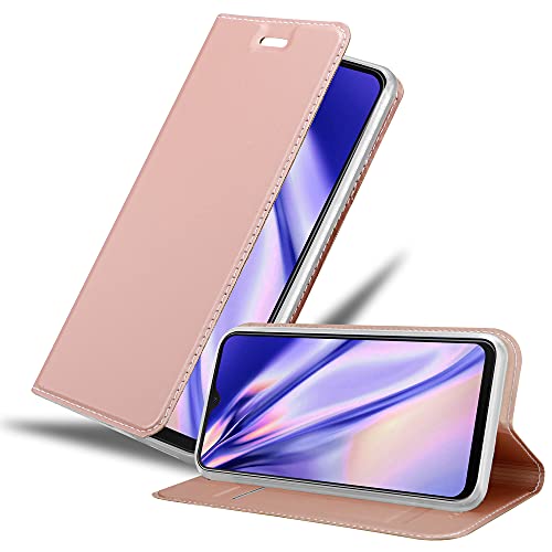 Cadorabo Hülle kompatibel mit Samsung Galaxy M20 aus Premium Kunst Leder Flip Klappbare Stoßfeste Magnetische [Standfunktion] [Kartenfächern] Cover Hülle für Galaxy M20 Tasche in Rosa von Cadorabo