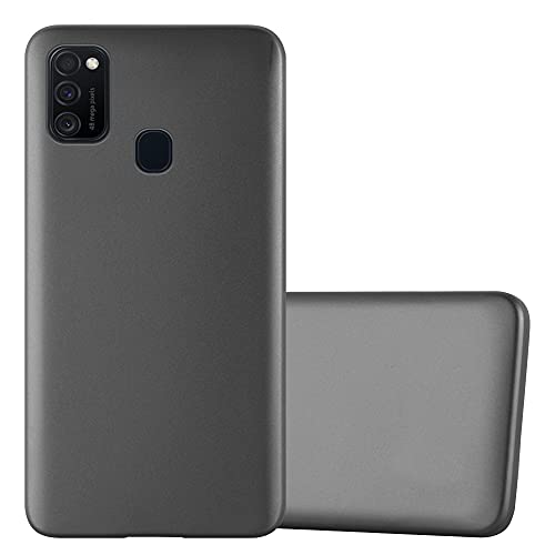 Cadorabo Hülle kompatibel mit Samsung Galaxy M21 / M30s Schutzhülle TPU Silikon Case Metallic Design Slim Kratzfest Weiche Gummi mit Rundumschutz Case Hülle für Galaxy M21 / M30s in Grau von Cadorabo