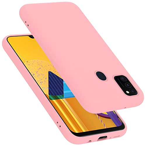 Cadorabo Hülle kompatibel mit Samsung Galaxy M21 M30s Schutzhülle TPU Silikon Case Liquid Design Slim Kratzfest Liquidsilikon Microfaser mit Rundumschutz Case Hülle für Galaxy M21 M30s in Rosa von Cadorabo