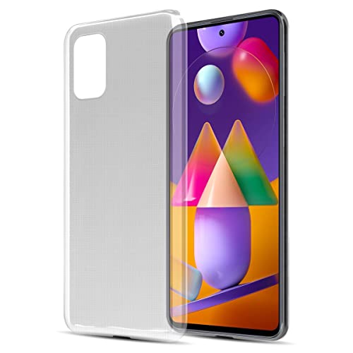 Cadorabo Hülle kompatibel mit Samsung Galaxy M31s Hülle Silikon Handyhülle für Galaxy M31s Case aus [Nie vergilben Technologie], Kratzfeste Schutzhülle für Samsung Galaxy M31s - VOLL TRANSPARENT von Cadorabo