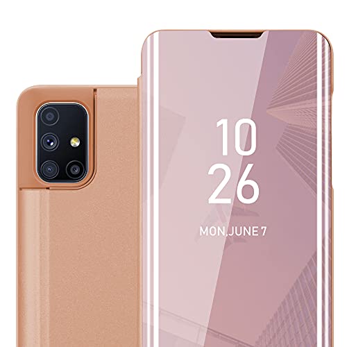 Cadorabo Hülle kompatibel mit Samsung Galaxy M51 Schutzhülle TPU Silikon Case 360 View Spiegel, Slim Kratzfest Weiche Gummi mit Rundumschutz Cover Hülle für Galaxy M51 in Pink Cadorabo Hülle kompatibel mit Samsung Galaxy M51 Schutzhülle TPU Silikon Case 360 View Spiegel, Slim Kratzfest Weiche Gummi mit Rundumschutz Cover Hülle für Galaxy M51 in Pink von Cadorabo