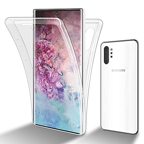 Cadorabo Hülle kompatibel mit Samsung Galaxy Note 10 Plus Schutzhülle TPU Silikon Case 360 Slim Kratzfest Weiche Gummi mit Rundumschutz Case Hülle für Galaxy Note 10 Plus in Transparent von Cadorabo