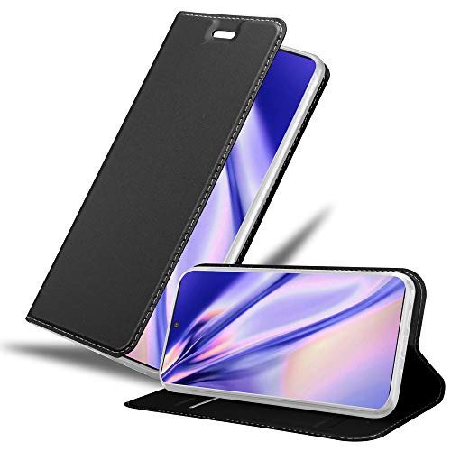 Cadorabo Hülle kompatibel mit Samsung Galaxy Note 10 Plus aus Kunst Leder Flip Klappbare Stoßfeste Magnetische [Standfunktion] [Kartenfächern] Cover Hülle für Galaxy Note 10 Plus Tasche in Schwarz von Cadorabo