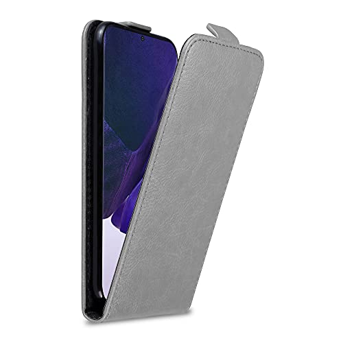 Cadorabo Hülle kompatibel mit Samsung Galaxy Note 20 Ultra Flip Design aus Premium Kunst Leder Flip Klappbare Stoßfeste Magnetische Cover Hülle für Galaxy Note 20 Ultra Tasche in Grau Cadorabo Hülle kompatibel mit Samsung Galaxy Note 20 Ultra Flip Design aus Premium Kunst Leder Flip Klappbare Stoßfeste Magnetische Cover Hülle für Galaxy Note 20 Ultra Tasche in Grau von Cadorabo
