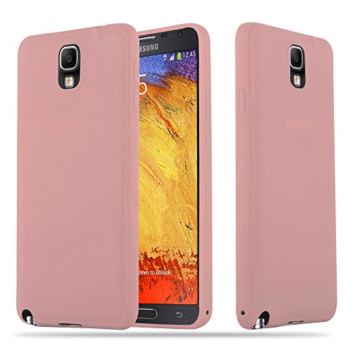 Cadorabo Hülle kompatibel mit Samsung Galaxy Note 3 Schutzhülle TPU Silikon Case Candy Design Slim Kratzfest Weiche Gummi mit Rundumschutz Case Hülle für Galaxy Note 3 in Rosa von Cadorabo