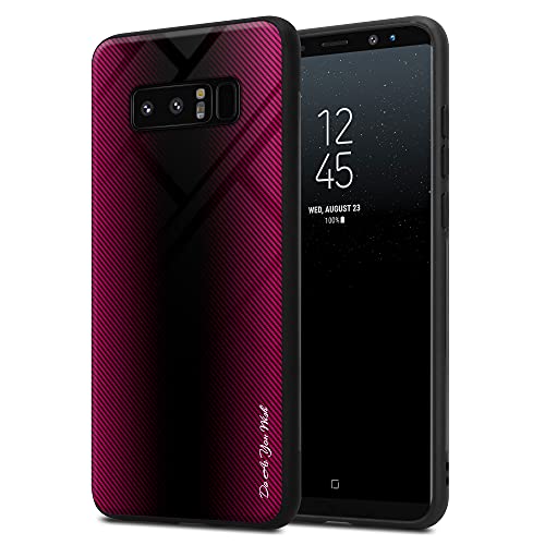 Cadorabo Hülle kompatibel mit Samsung Galaxy Note 8 Schutzhülle TPU Silikon Case Glas Slim Kratzfest Weiche Gummi mit Rundumschutz Case Hülle für Galaxy Note 8 in Pink von Cadorabo