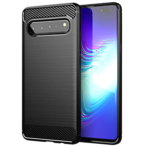 Cadorabo Hülle kompatibel mit Samsung Galaxy S10 5G Schutzhülle TPU Silikon Case Karbon Optik Slim Kratzfest Weiche Gummi mit Rundumschutz Case Hülle für Galaxy S10 5G in Schwarz Cadorabo Hülle kompatibel mit Samsung Galaxy S10 5G Schutzhülle TPU Silikon Case Karbon Optik Slim Kratzfest Weiche Gummi mit Rundumschutz Case Hülle für Galaxy S10 5G in Schwarz von Cadorabo