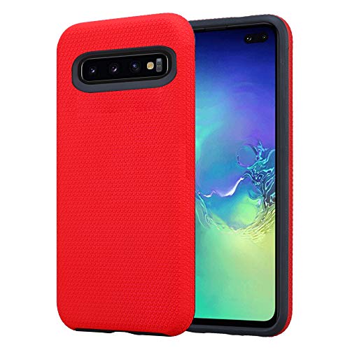 Cadorabo Hülle kompatibel mit Samsung Galaxy S10 Plus Schutzhülle TPU Silikon Case Outdoor Hybrid Design Anti Rutsch Slim Kratzfest Weiche Gummi mit Rundumschutz Case Hülle für Galaxy S10 Plus in Rot Cadorabo Hülle kompatibel mit Samsung Galaxy S10 Plus Schutzhülle TPU Silikon Case Outdoor Hybrid Design Anti Rutsch Slim Kratzfest Weiche Gummi mit Rundumschutz Case Hülle für Galaxy S10 Plus in Rot von Cadorabo