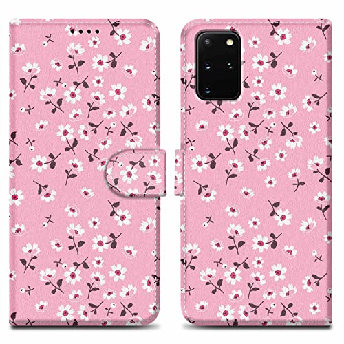 Cadorabo Hülle kompatibel mit Samsung Galaxy S20 Plus Handyhülle ausim Muster Design Premium Kunst Leder Flip Klappbare Stoßfeste Magnetische [Standfunktion] Case Hülle für Galaxy S20 Plus in Rosa von Cadorabo