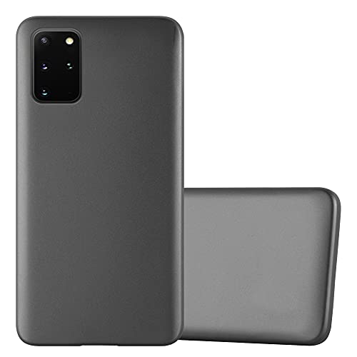 Cadorabo Hülle kompatibel mit Samsung Galaxy S20 Plus Schutzhülle TPU Silikon Case Metallic Design Slim Kratzfest Weiche Gummi mit Rundumschutz Case Hülle für Galaxy S20 Plus in Grau von Cadorabo