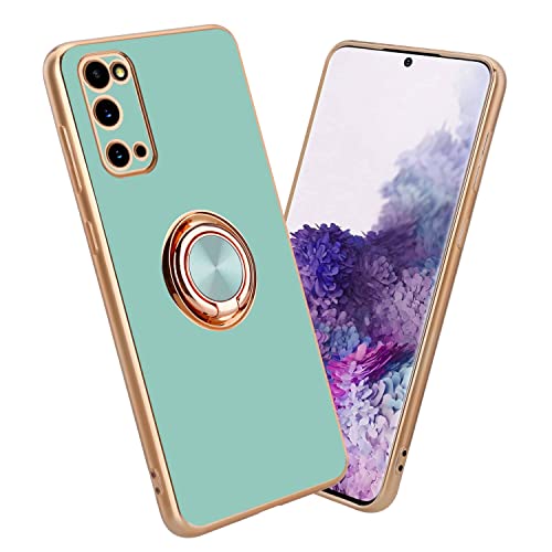 Cadorabo Hülle kompatibel mit Samsung Galaxy S20 Schutzhülle TPU Silikon Case mit Ring Design mit Kameraschutz Slim Kratzfest Weiche Gummi mit Rundumschutz Case Hülle für Galaxy S20 in Türkis Cadorabo Hülle kompatibel mit Samsung Galaxy S20 Schutzhülle TPU Silikon Case mit Ring Design mit Kameraschutz Slim Kratzfest Weiche Gummi mit Rundumschutz Case Hülle für Galaxy S20 in Türkis von Cadorabo