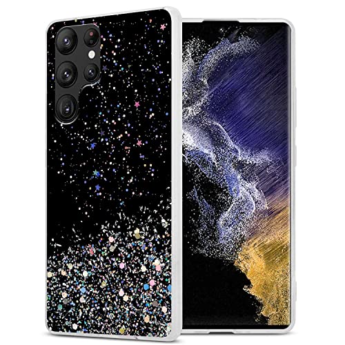 Cadorabo Hülle kompatibel mit Samsung Galaxy S22 Ultra Rundumschutz TPU Silikon Case Mädchen Glitzer Strass Design Slim Kratzfest Weiche Bling Schutzhülle für Samsung Galaxy S22 Ultra in Schwarz Cadorabo Hülle kompatibel mit Samsung Galaxy S22 Ultra Rundumschutz TPU Silikon Case Mädchen Glitzer Strass Design Slim Kratzfest Weiche Bling Schutzhülle für Samsung Galaxy S22 Ultra in Schwarz von Cadorabo