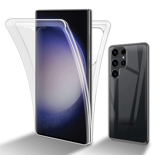 Cadorabo Hülle kompatibel mit Samsung Galaxy S23 Ultra Schutzhülle TPU Silikon Case 360 Slim Kratzfest Weiche Gummi mit Rundumschutz Case Hülle für Samsung Galaxy S23 Ultra in Transparent Cadorabo Hülle kompatibel mit Samsung Galaxy S23 Ultra Schutzhülle TPU Silikon Case 360 Slim Kratzfest Weiche Gummi mit Rundumschutz Case Hülle für Samsung Galaxy S23 Ultra in Transparent von Cadorabo
