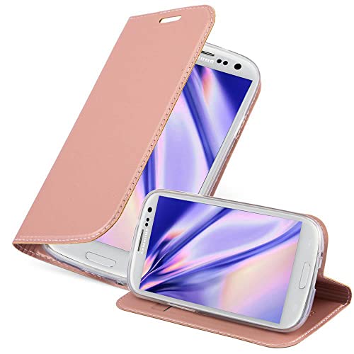 Cadorabo Hülle kompatibel mit Samsung Galaxy S3 / S3 NEO aus Premium Kunst Leder Flip Klappbare Stoßfeste Magnetische [Standfunktion] [Kartenfächern] Cover Hülle für Galaxy S3 / S3 NEO Tasche in Rosa von Cadorabo